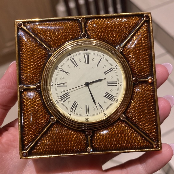 Jay Strongwater Mini Desk Clock - Picture 3 of 9